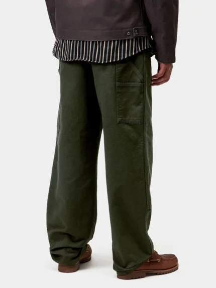 Double Knee Olive Rinsed Pants