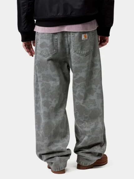 Duck Landon Camo Black Heavy Bleached Jeans
