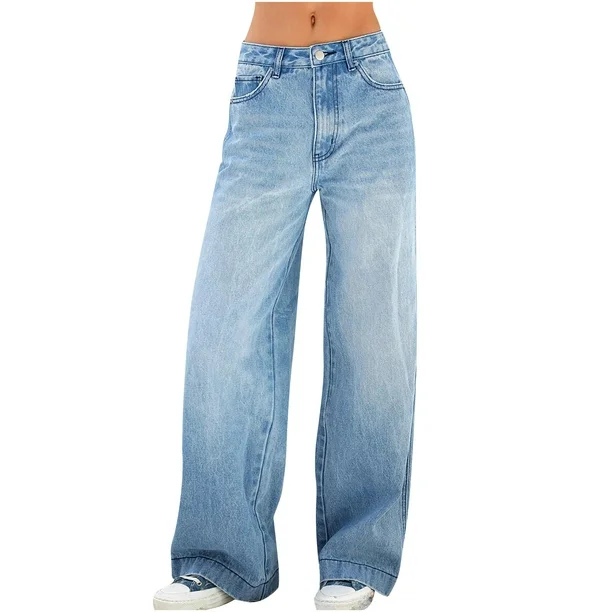 a81f5466-7e6c-48f8-8f4f-813c57dc5001.8795e4f1613f965992e0693ffbf391a2 Women High Waisted Jeans Wide Leg Denim Pants